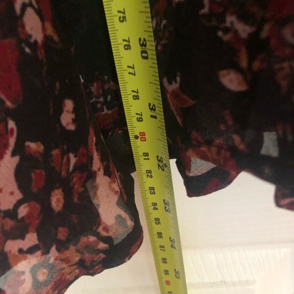 Zara Black and Red Ruffled Tie Front Blouse - Picture 9 of 12